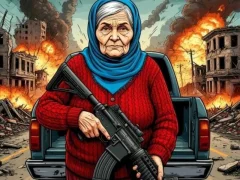 Xogo Grandma with machine-gun: Apocalypsis en liña