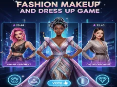 Xogo Fashion Makeup And Dress Up Game en liña