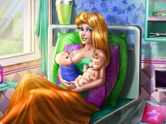 Xogo Sleepy Princess Twins Birth en liña