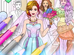 Xogo Wedding Coloring Dress Up en liña