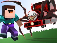 Xogo Noob vs Spider Train en liña
