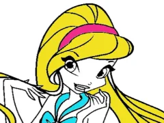 Xogo Winx Coloring book en liña