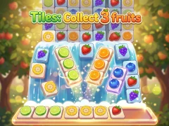 Xogo Tiles: Collect 3 fruits en liña