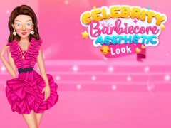 Xogo Celebrity BarbieCore Aesthetic Look en liña