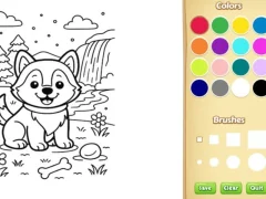 Xogo Dog Coloring Book en liña