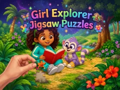Xogo Girl Explorer Jigsaw Puzzles en liña