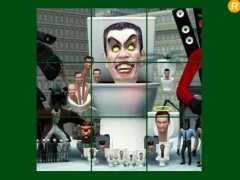 Xogo Skibidi Toilet Sliding Puzzle en liña