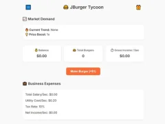 Xogo Jburger Tycoon en liña