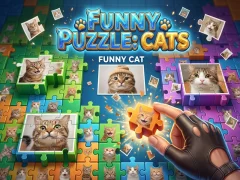 Xogo Funny Puzzle: Cats en liña