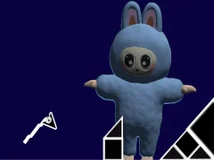 Xogo Labubu Geometry Dash en liña