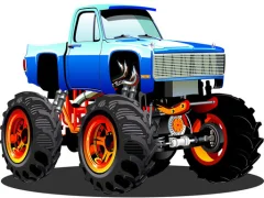 Xogo Monster Truck Puzzle en liña