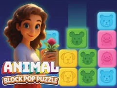 Xogo Animal Block Pop Puzzle en liña
