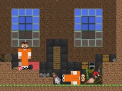 Xogo Escape from the prison in Mineblock! Destruction! en liña