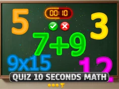 Xogo Quiz 10 Seconds Math en liña