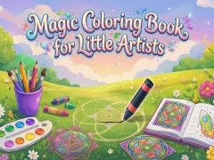 Xogo Magic Coloring Book for Little Artists en liña