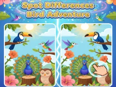 Xogo Spot Differences Bird Adventure en liña