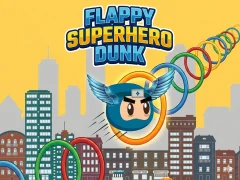 Xogo Flappy Superhero Dunk en liña