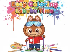 Xogo Easy Coloring Labubu Time en liña