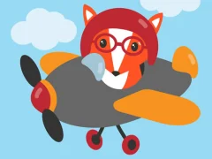 Xogo Cute Planes Coloring en liña