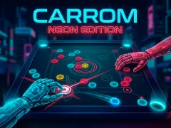 Xogo Carrom Neon Edition en liña