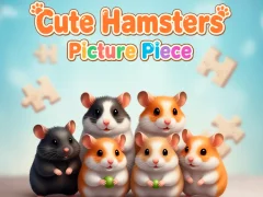 Xogo Cute Hamsters Picture piece en liña