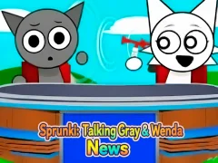 Xogo Sprunki: Talking Gray & Wenda News en liña