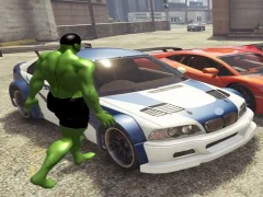 Xogo Chained Car vs Hulk en liña
