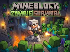 Xogo Mineblock Zombie Survival en liña