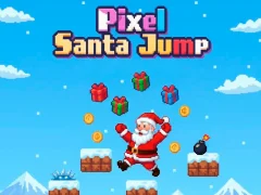 Xogo Pixel Santa Jump en liña
