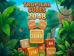 Xogo Tropical Cubes 2048 en liña
