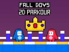 Xogo Fall Boys 2D Parkour en liña