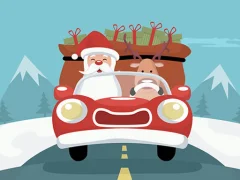 Xogo Santa Giving Presents Jigsaw en liña
