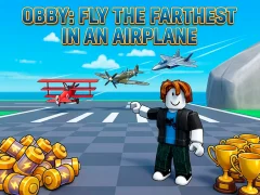 Xogo Obby: Fly the Farthest in an Airplane en liña
