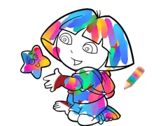 Xogo Jungle Girl: Coloring Pages en liña