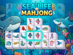 Xogo Sea life mahjong en liña
