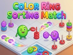 Xogo Color Ring Sorting Match en liña