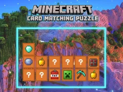 Xogo Minecraft Card Matching Puzzle en liña