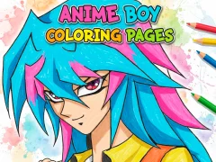 Xogo Anime Boy Coloring Pages en liña