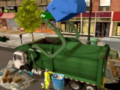 Xogo Town Clean Garbage Truck en liña
