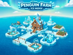 Xogo Penguin Farm - Ice Merge en liña