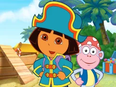 Xogo Dora The explorer Dora's Pirate Boat Treasure Hunt en liña