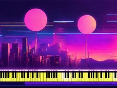 Xogo Piano Game star 5 en liña