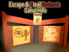 Xogo Escape & Steal Brainrot: Sahur Hills en liña