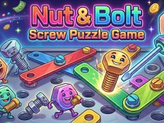 Xogo Nut & Bolt Screw Puzzle Game en liña