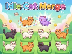 Xogo Idlle Cat Merge en liña