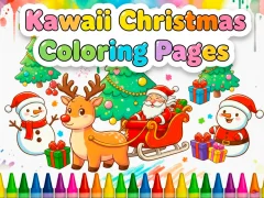 Xogo Kawaii Christmas Coloring Pages en liña