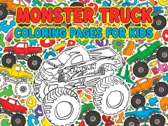 Xogo Monster Truck Coloring Pages For Kids en liña
