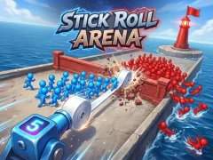Xogo Stick Roll Arena en liña