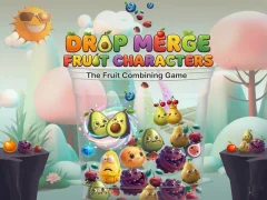 Xogo Drop Merge Fruit Characters en liña