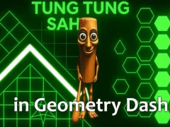 Xogo Tung Tung Sahur in Geometry Dash en liña